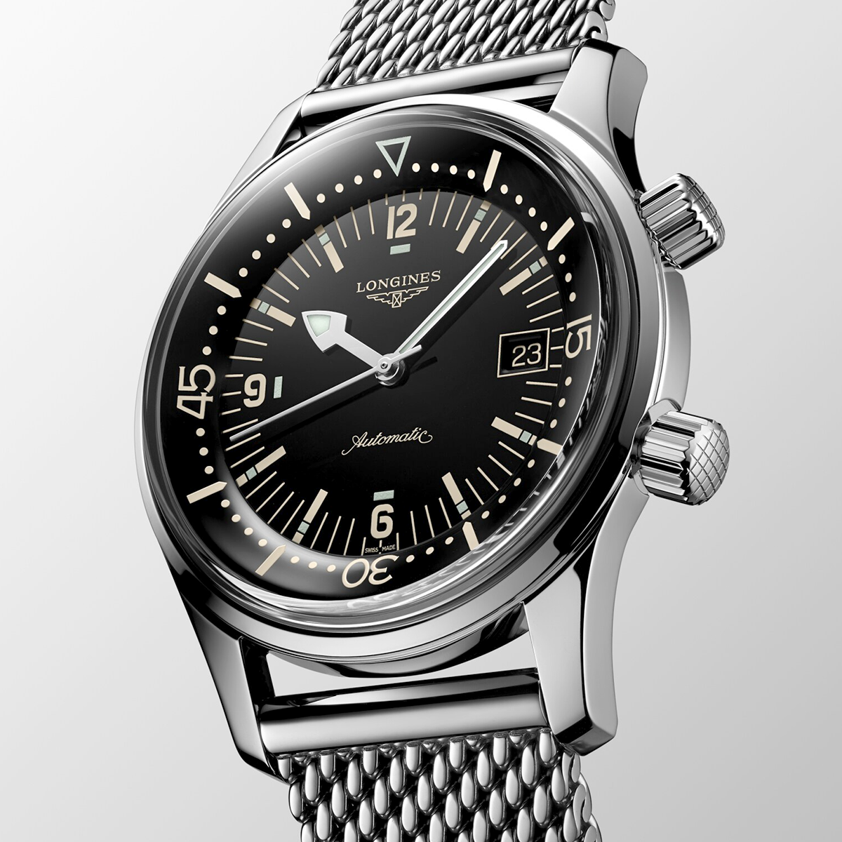Legend Diver 42mm Black Dial Men's Automatic Bracelet Watch
