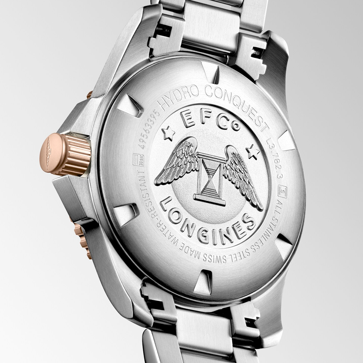 HydroConquest 43mm Two-Tone Grey Dial Men's Bracelet Watch