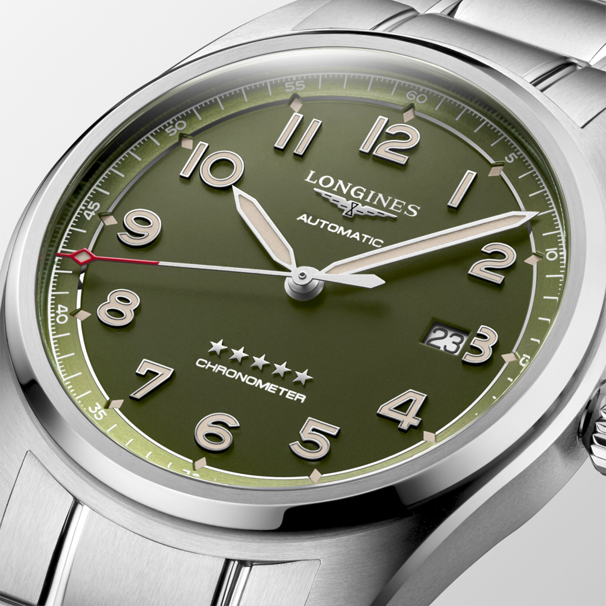 Spirit 42mm Green Dial Automatic Men's Bracelet Watch