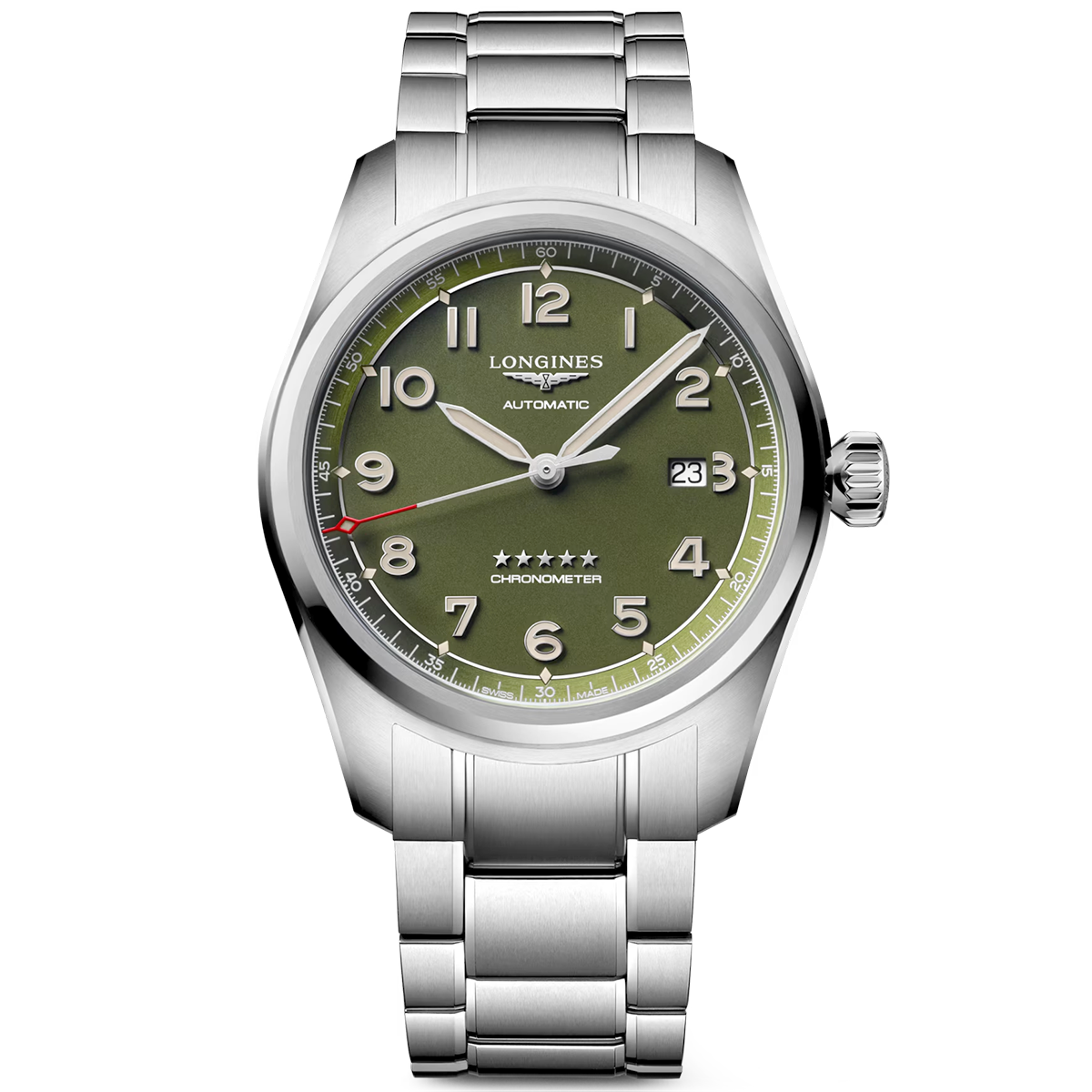 Spirit 42mm Green Dial Automatic Men's Bracelet Watch