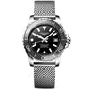 Longines HydroConquest 39mm Grey Ceramic Bezel Milanese Bracelet Watch - Berry's Jewellers