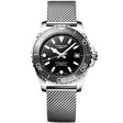 Longines HydroConquest 39mm Grey Ceramic Bezel Milanese Bracelet Watch - Berry's Jewellers
