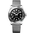 Longines HydroConquest 42mm Grey Ceramic Bezel Milanese Bracelet Watch - Berry's Jewellers