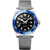Longines HydroConquest 42mm Blue Ceramic Bezel Milanese Bracelet Watch - Berry's Jewellers