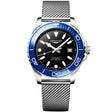 Longines HydroConquest 42mm Blue Ceramic Bezel Milanese Bracelet Watch - Berry's Jewellers