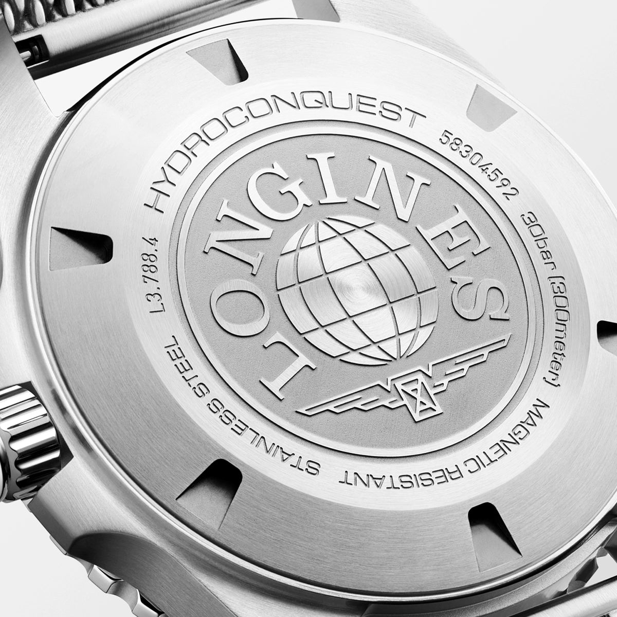 Longines HydroConquest 42mm Blue Ceramic Bezel Milanese Bracelet Watch - Berry's Jewellers