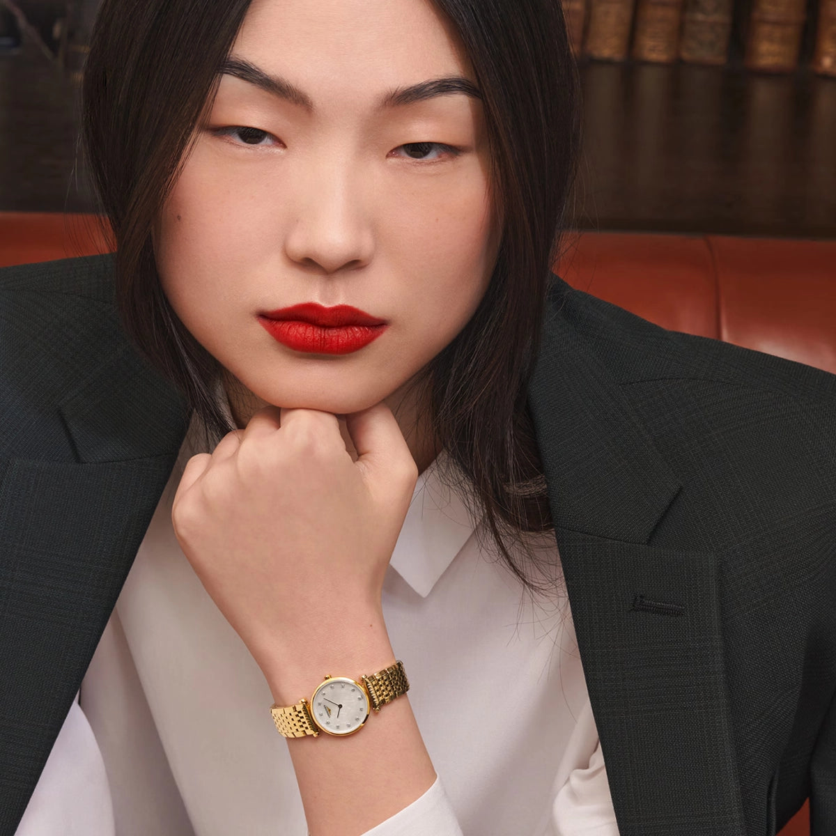 Longines La Grande Classique 24mm Yellow Gold Diamond Dial Ladies Watch - Berry's Jewellers