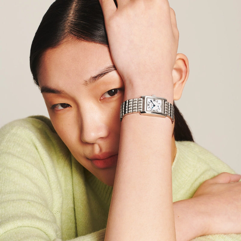 Longines Mini Dolcevita 21.5mmx x 29mm Steel Ivory Dial Bracelet Watch - Berry's Jewellers