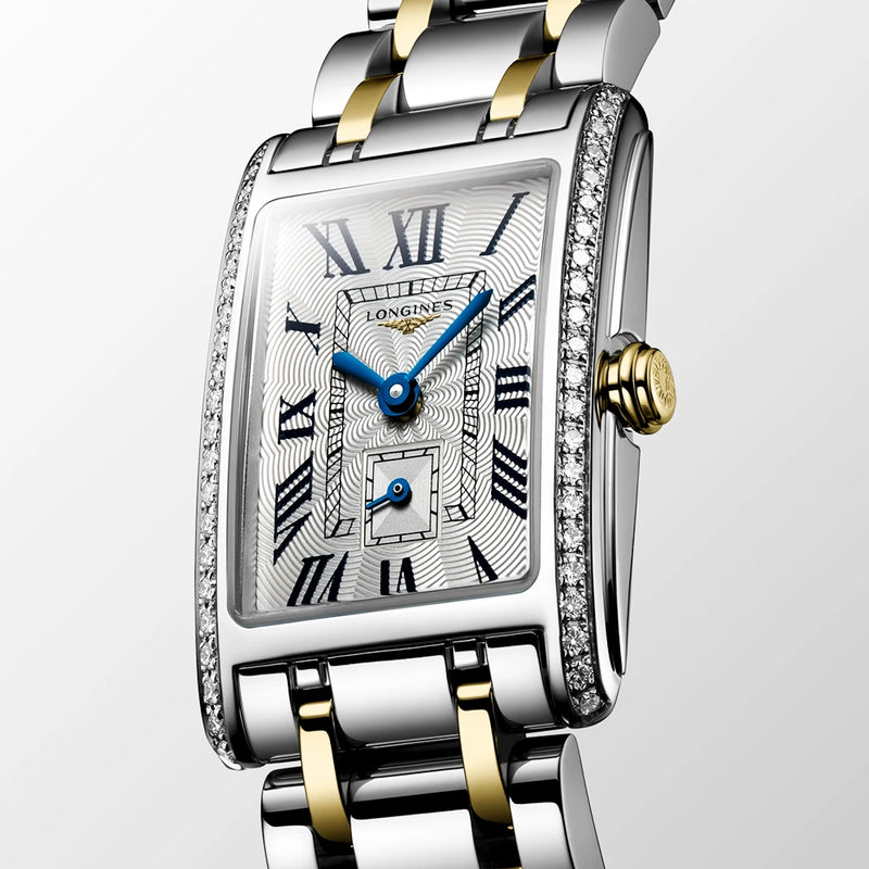 Longines Dolcevita 20.8mmx x 32mm Steel & Yellow Gold Diamond Set Watch - Berry's Jewellers