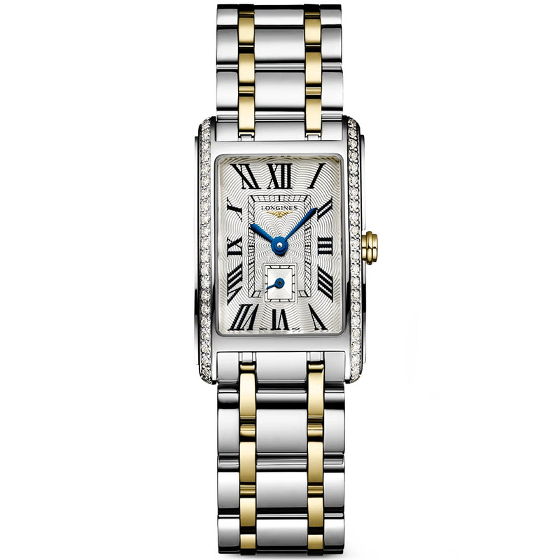 Longines Dolcevita 20.8mmx x 32mm Steel & Yellow Gold Diamond Set Watch - Berry's Jewellers