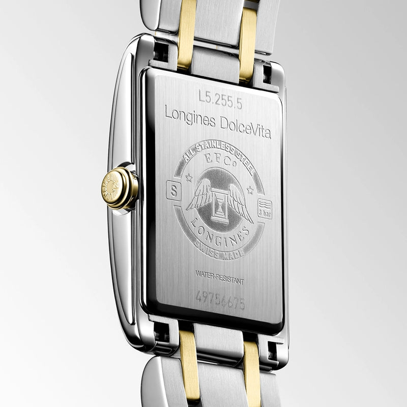 Longines Dolcevita 23.3mmx x 37mm Steel & Yellow Gold Bracelet Watch - Berry's Jewellers