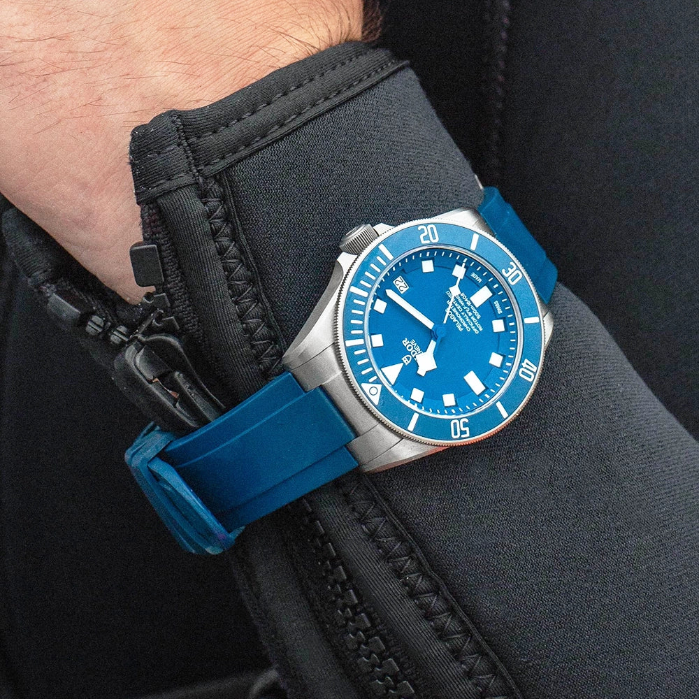 TUDOR Pelagos 42mm Blue Dial & Ceramic Bezel Men's Titanium Automatic Watch - Berry's Jewellers