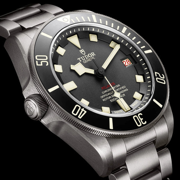 TUDOR Pelagos LHD 42mm Black Dial & Ceramic Bezel Men's Titanium Automatic Watch - Berry's Jewellers