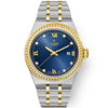Royal 28mm Two-Tone Blue Diamond Set Bracelet Watch