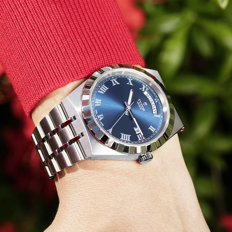 TUDOR Royal Date/Day Blue Dial Automatic Watch M28600-0005