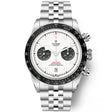 TUDOR Black Bay Chrono 41mm Opaline Silver Dial Five-Link Bracelet Watch - Berry's Jewellers
