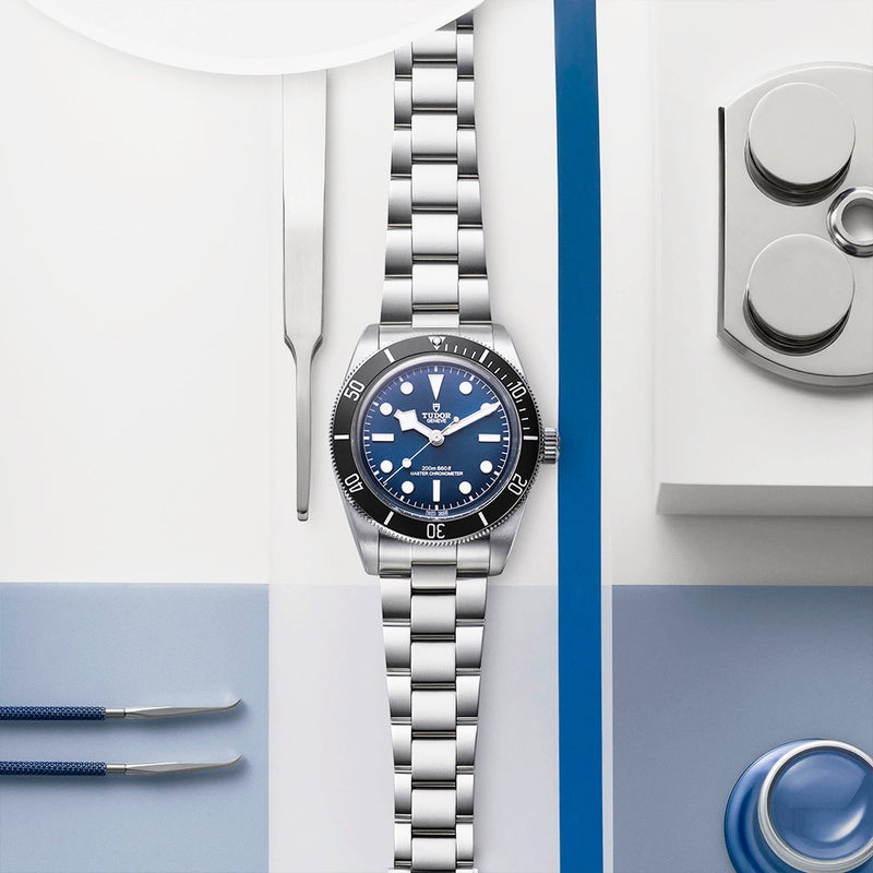 TUDOR Black Bay 68 43mm Blue Dial Mens Automatic Bracelet Watch - Berry's Jewellers