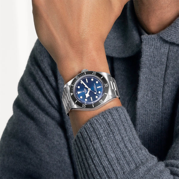 TUDOR Black Bay 68 43mm Blue Dial Mens Automatic Bracelet Watch - Berry's Jewellers