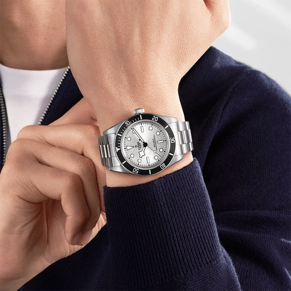 TUDOR Black Bay 68 43mm Silver Dial Mens Automatic Bracelet Watch - Berry's Jewellers