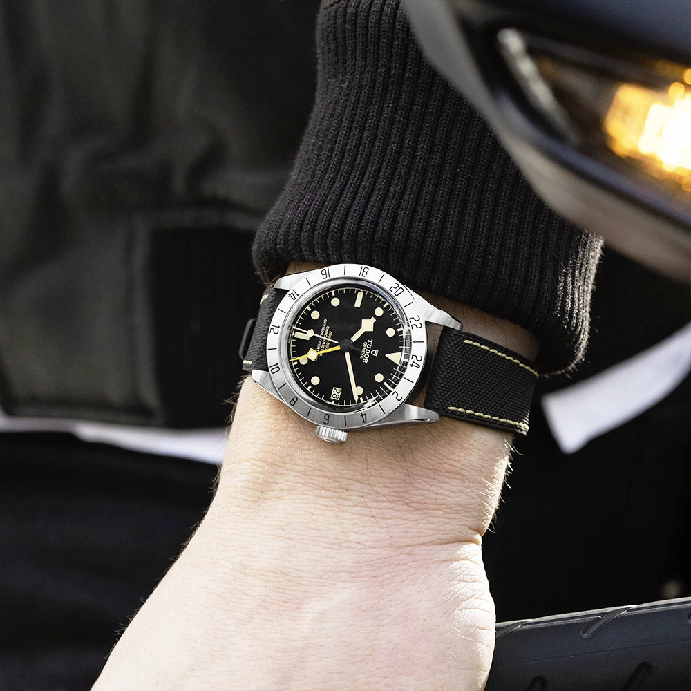 TUDOR Black Bay Pro 39mm Steel Automatic Hybrid Rubber Strap Watch - Berry's Jewellers