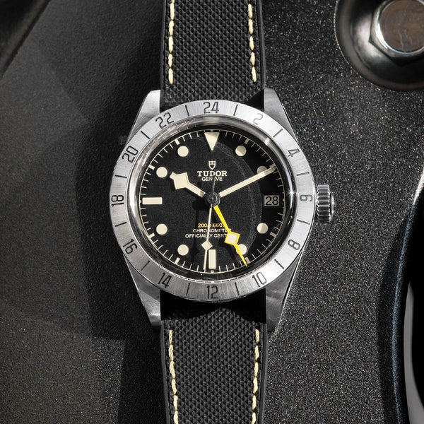 TUDOR Black Bay Pro 39mm Steel Automatic Hybrid Rubber Strap Watch - Berry's Jewellers
