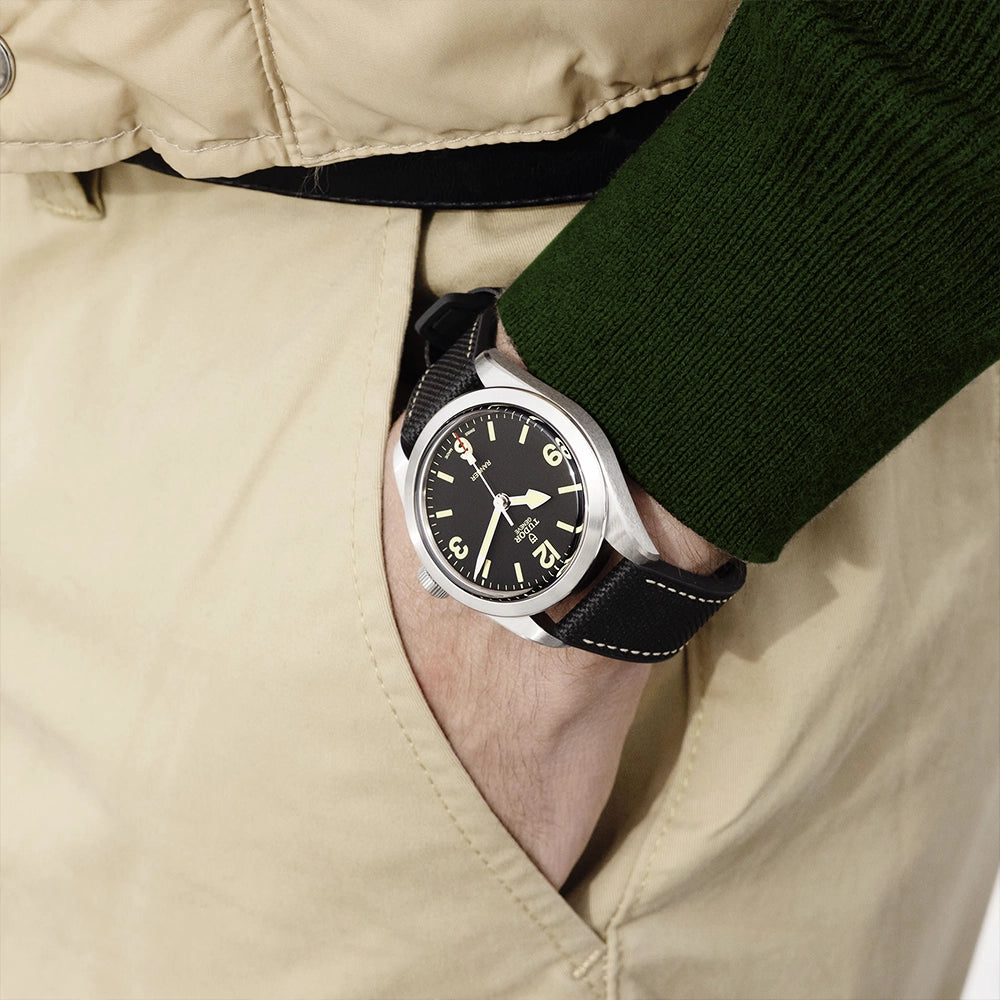 TUDOR Ranger 39mm Steel Automatic Men's Strap Watch - Berry's Jewellers