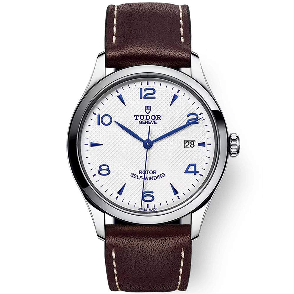 Blue Dial Mens Automatic Strap Watch