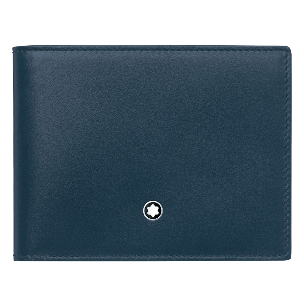 Meisterstuck Wallet 6cc in Ink Blue and Tan Leather