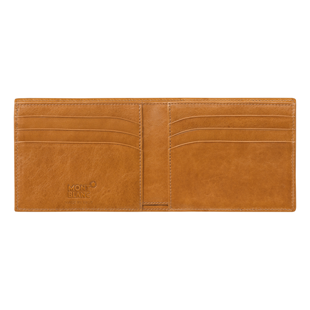 Meisterstuck Wallet 6cc in Ink Blue and Tan Leather