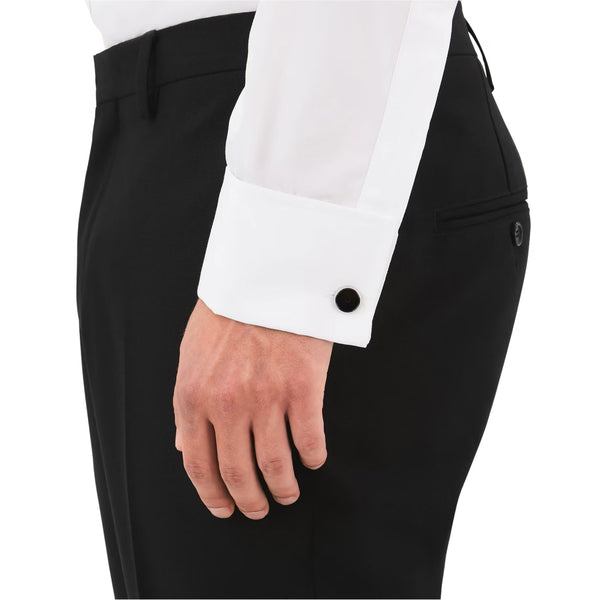 Montblanc Star Steel Cufflinks With Black Resin Inlay - Berry's Jewellers