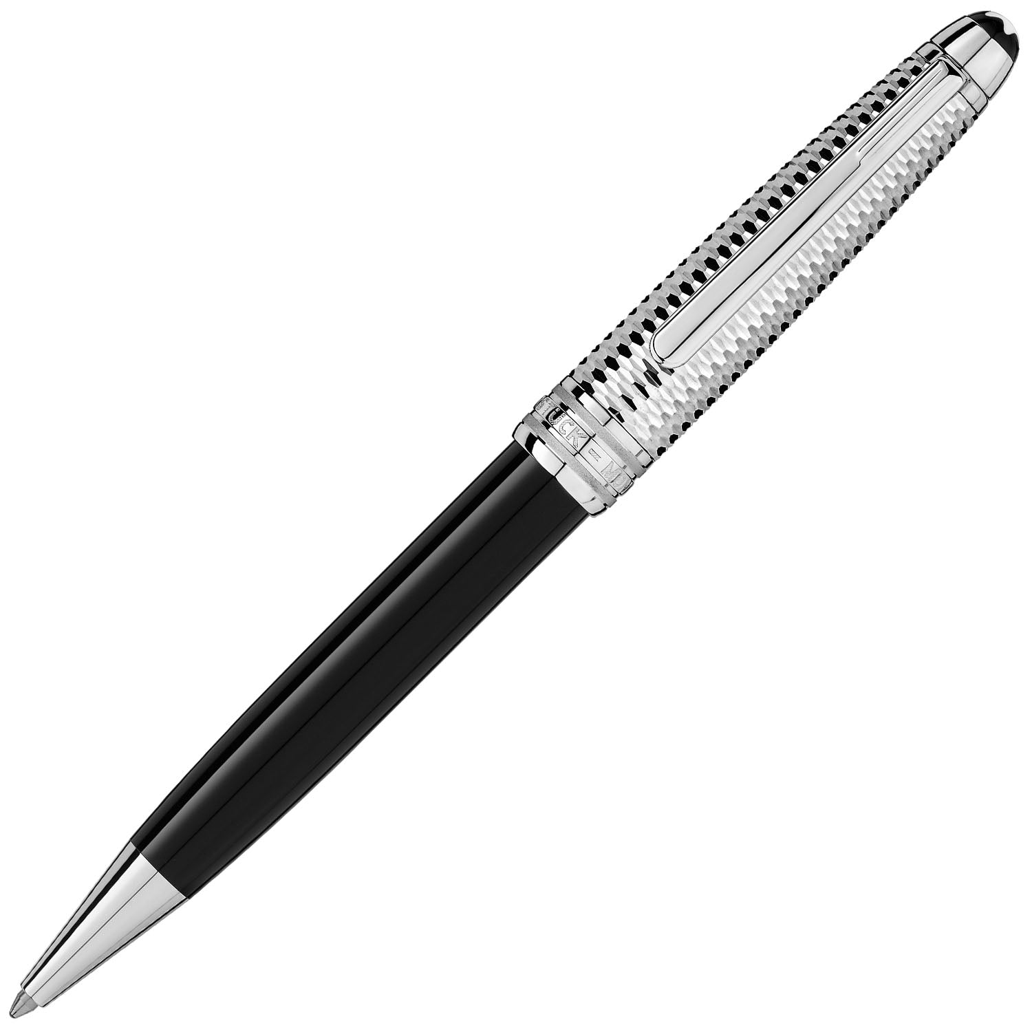 Montblanc Meisterstück Black Doué Geometry Ballpoint Pen - Berry's Jewellers