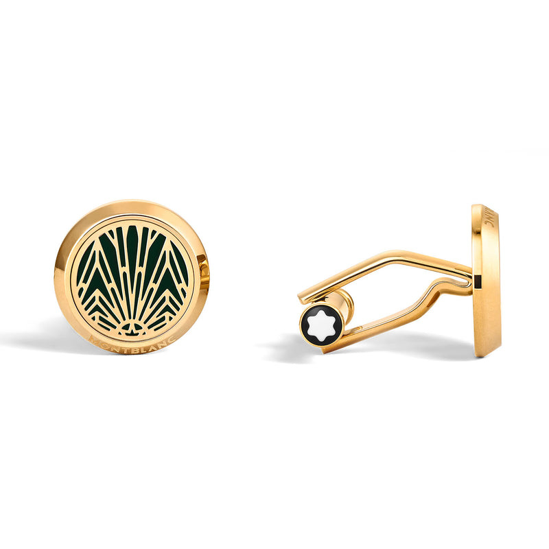 Montblanc Meisterstuck The Origin Green Lacquer Cufflinks - Berry's Jewellers