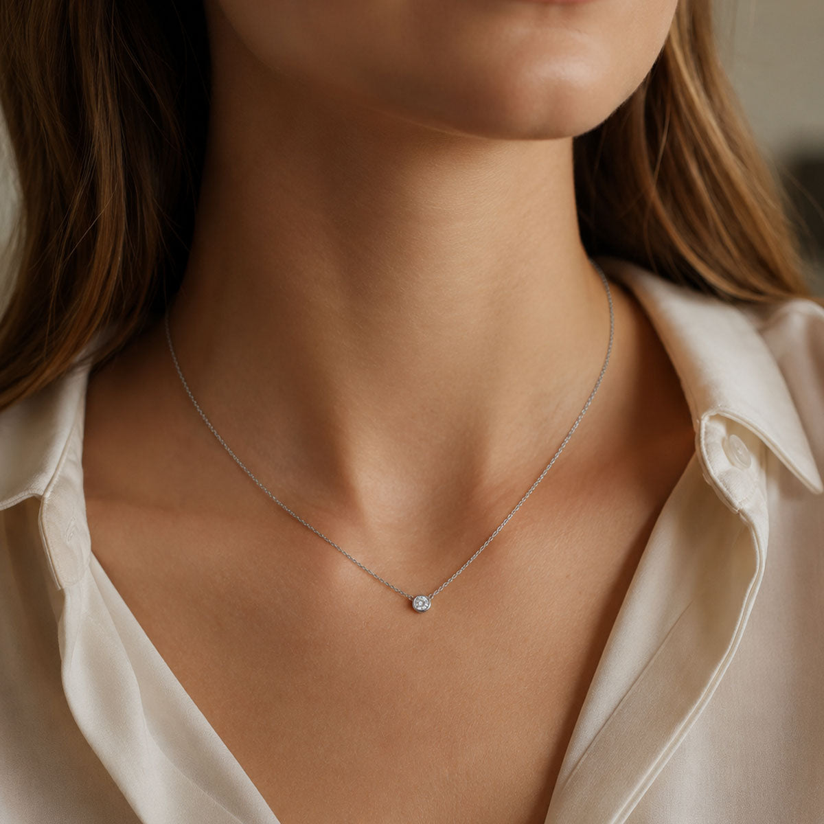 Berry's 18ct White Gold Solitaire Diamond Pendant - Berry's Jewellers