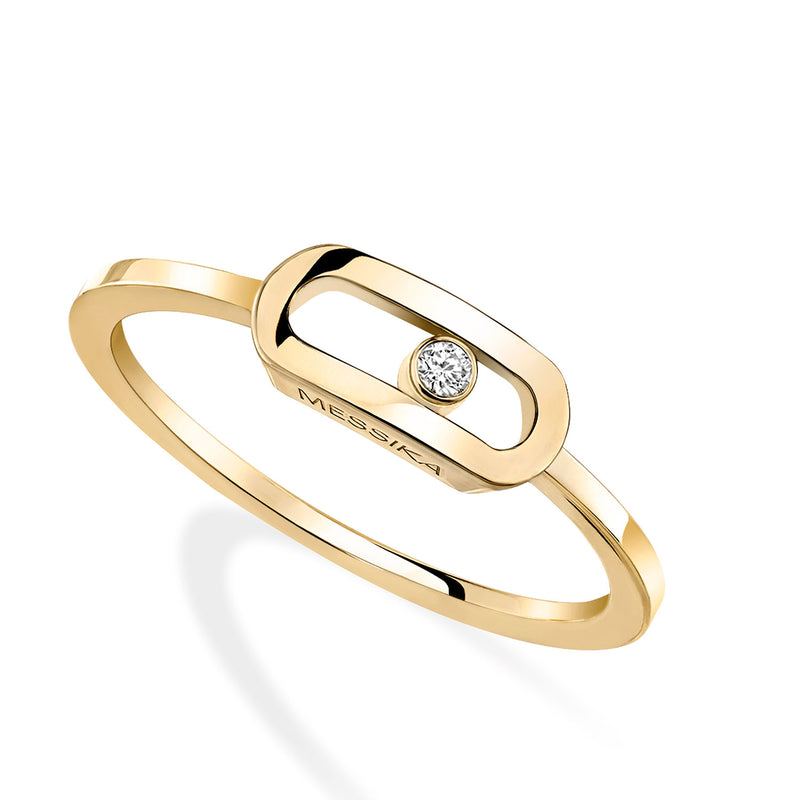 Messika Paris Move Uno Small 18ct Yellow Gold Diamond Set Ring - Berry's Jewellers