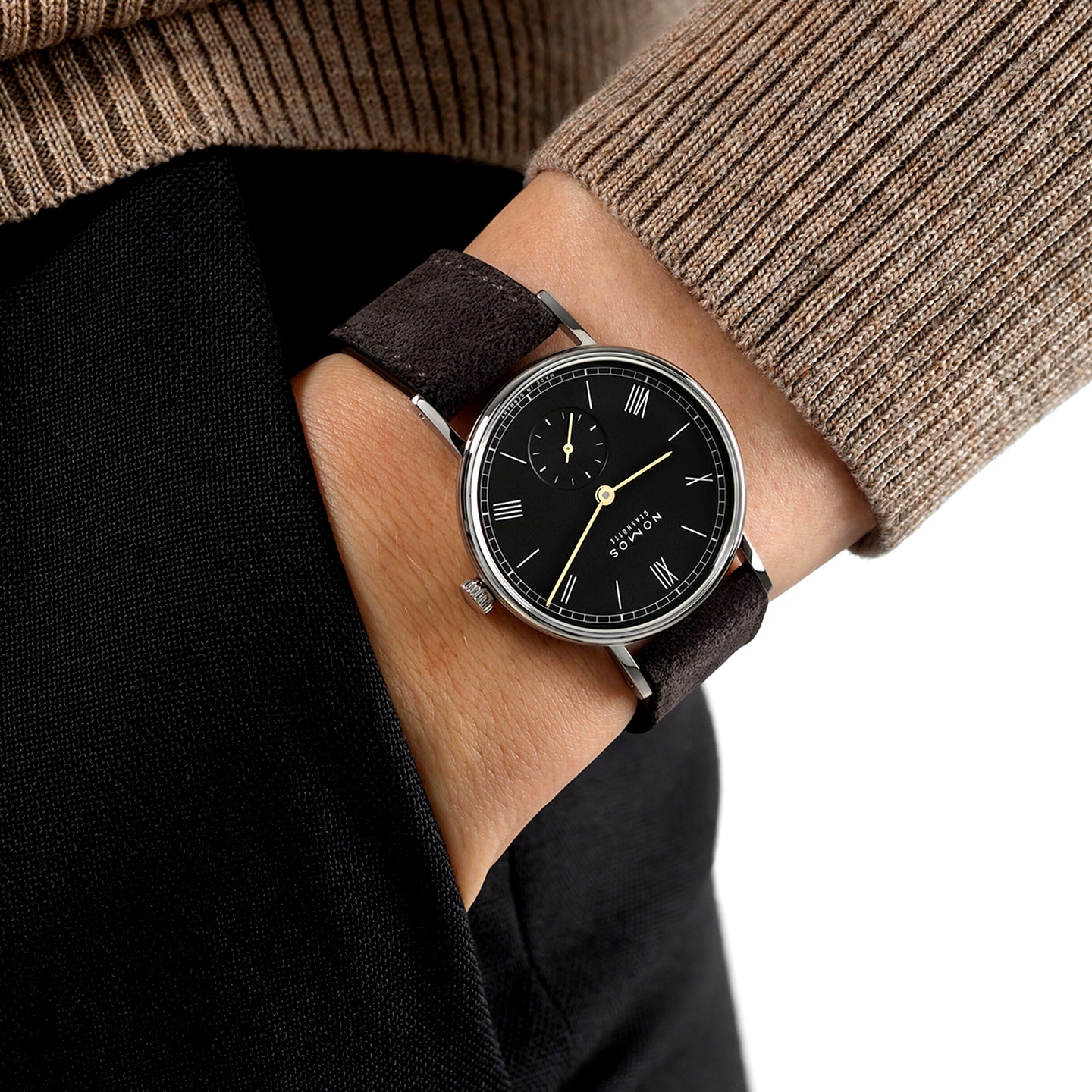 Ludwig 33mm Noir Black Dial Manual-Wind Watch