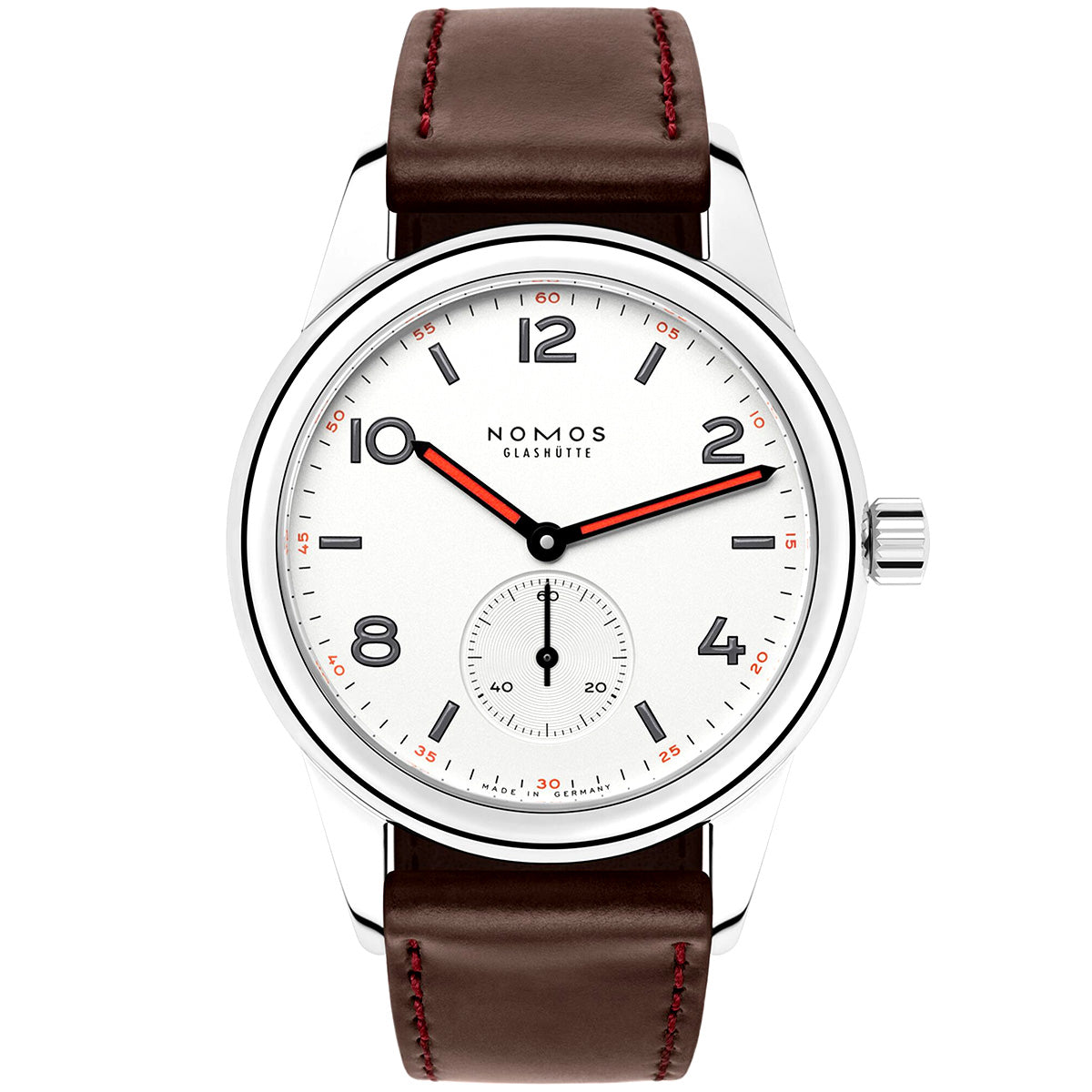 Club 36mm White Silver Dial Manual-Wind Watch