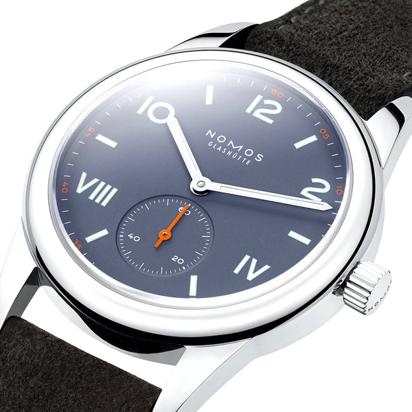 NOMOS Glashütte Club Campus 36mm Blue Purple Dial Manual-Wind Watch - Berry's Jewellers