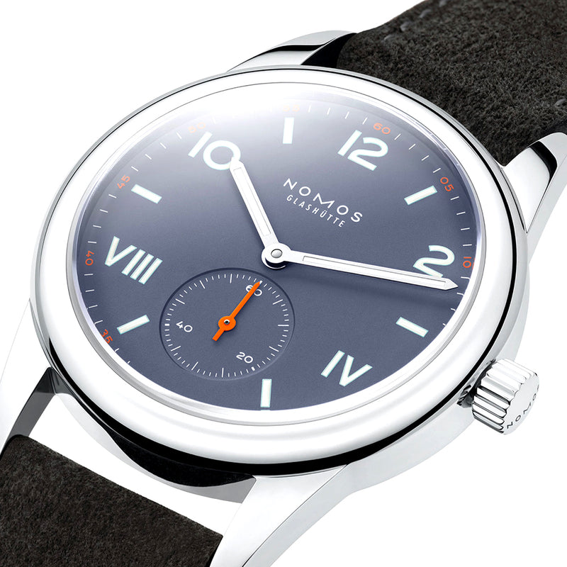 NOMOS Glashütte Club Campus 36mm Blue Purple Dial Manual-Wind Watch - Berry's Jewellers