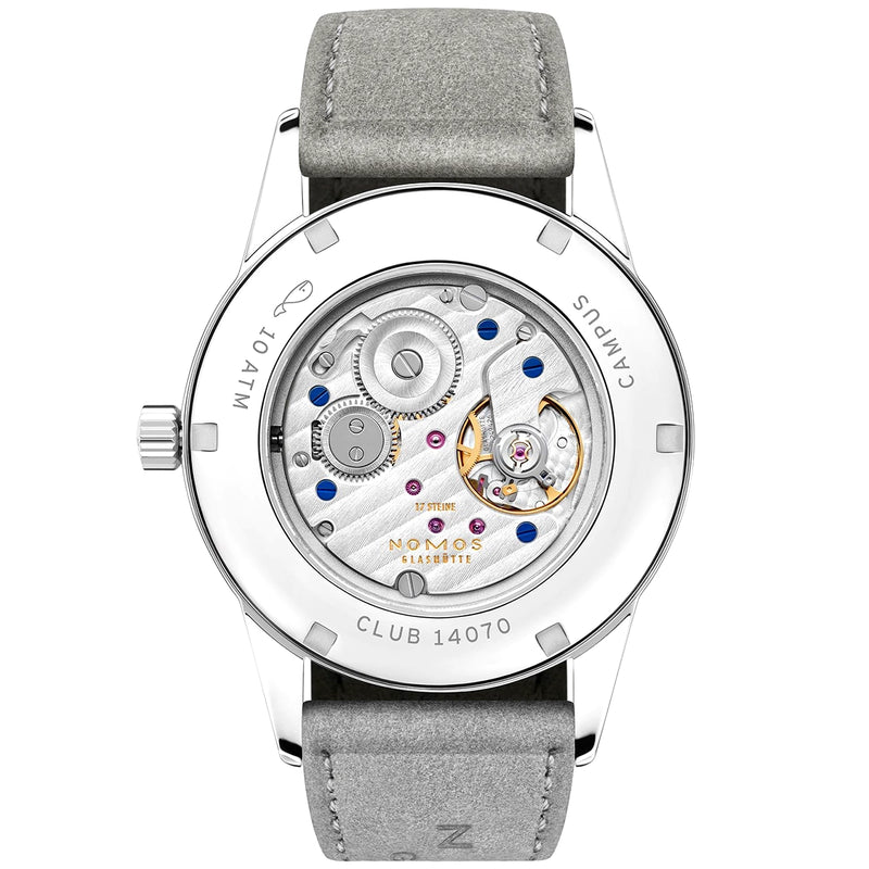 NOMOS Glashütte Club Campus 38.5mm Nonstop Red Dial Manual-Wind Watch - Berry's Jewellers