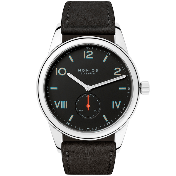 NOMOS Glashütte Club Campus 38mm Night Black Dial Manual-Wind Watch - Berry's Jewellers