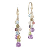 Marco Bicego Paradise 18ct Yellow Gold Multicoloured Stone Drop Earrings - Berry's Jewellers