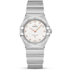 Constellation 28mm White Silk Diamond Dial Ladies Bracelet Watch