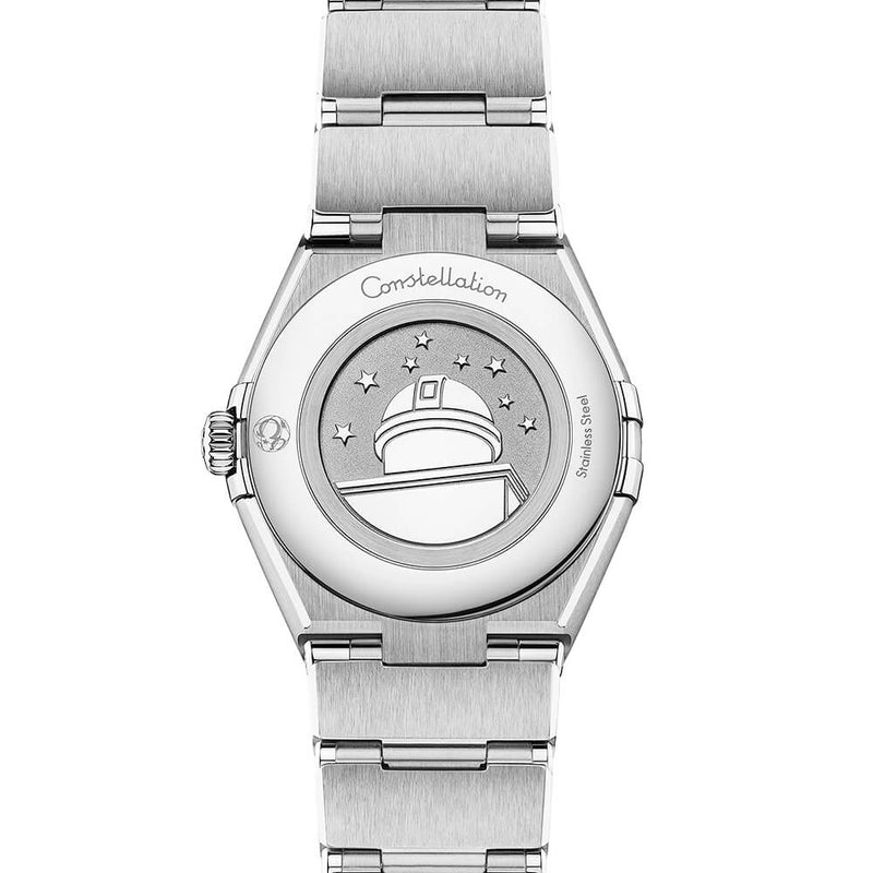 Constellation 28mm White Silk Diamond Dial Ladies Bracelet Watch