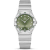 Constellation 28mm Green Diamond Dial Ladies Bracelet Watch