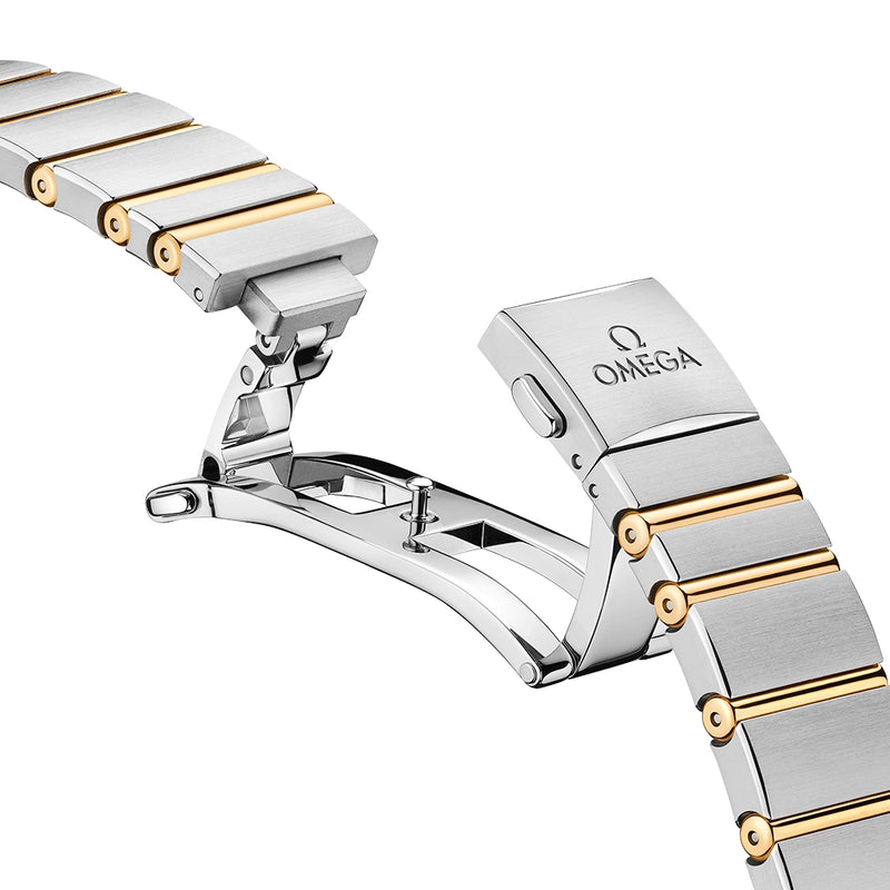 OMEGA Constellation 28mm Steel & 18ct Yellow Gold Mother of Pearl Watch - Berry's Jewellers
