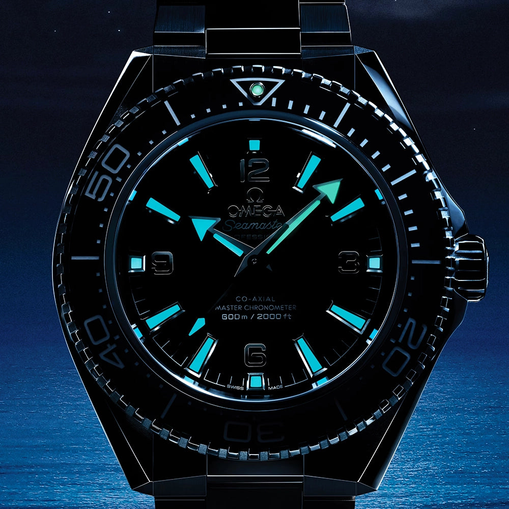 OMEGA Seamaster Planet Ocean 600m 42mm Black Dial & Bezel Bracelet Watch - Berry's Jewellers