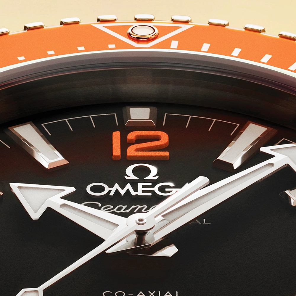 OMEGA Seamaster Planet Ocean 600m 42mm Black Dial & Orange Bezel Bracelet Watch - Berry's Jewellers