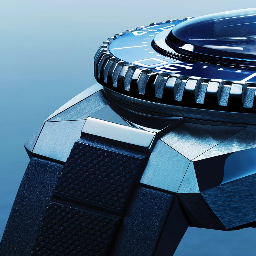 OMEGA Seamaster Planet Ocean 600m 42mm Black Dial & Blue Bezel Strap Watch - Berry's Jewellers