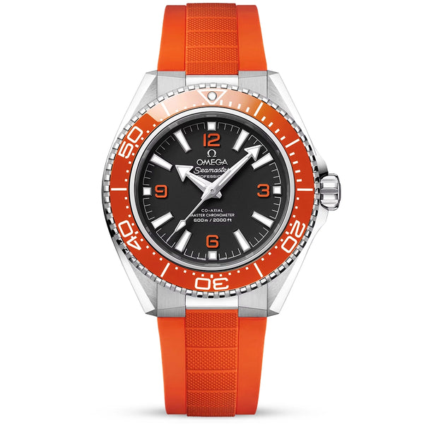 Seamaster Planet Ocean 600m 42mm Black Dial & Orange Bezel Strap Watch