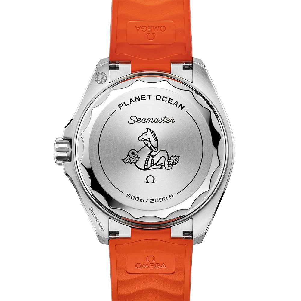 OMEGA Seamaster Planet Ocean 600m 42mm Black Dial & Orange Bezel Strap Watch - Berry's Jewellers